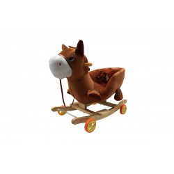 Poney beige